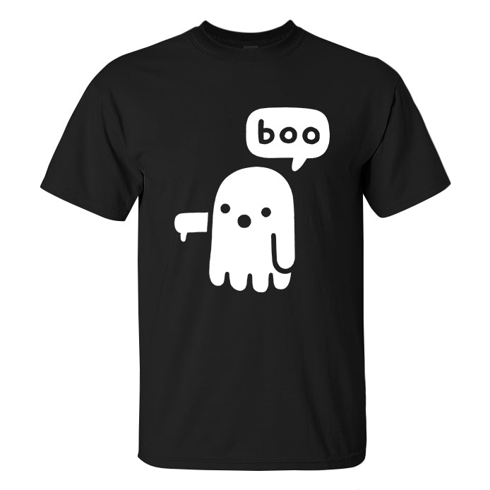 Boo Ghost Print Men's T-shirt