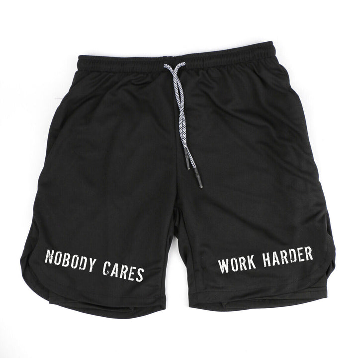 Nobody Cares Work Harder Print Men's Shorts