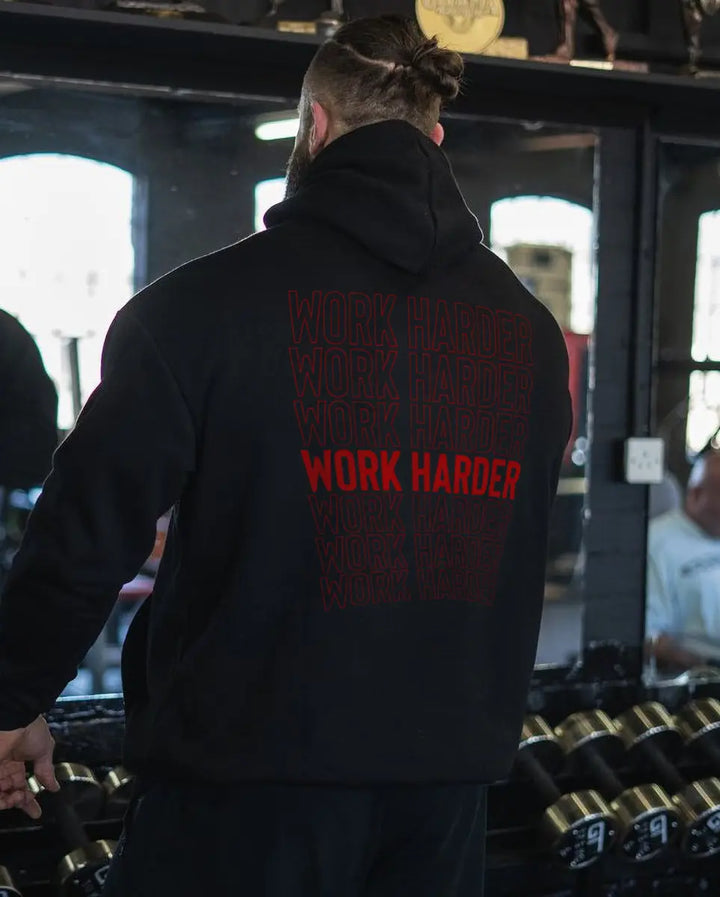 Work hard Hoodies