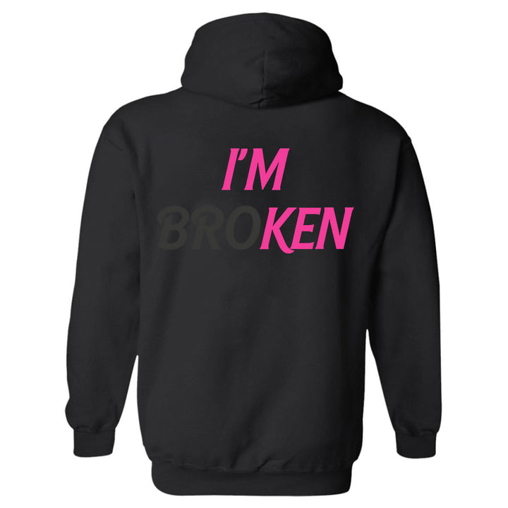 I'm Broken Printed Men's Hoodie