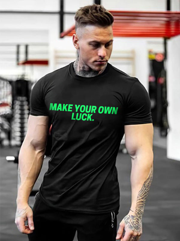 Make Your Own Luck Printed Men's T-shirt