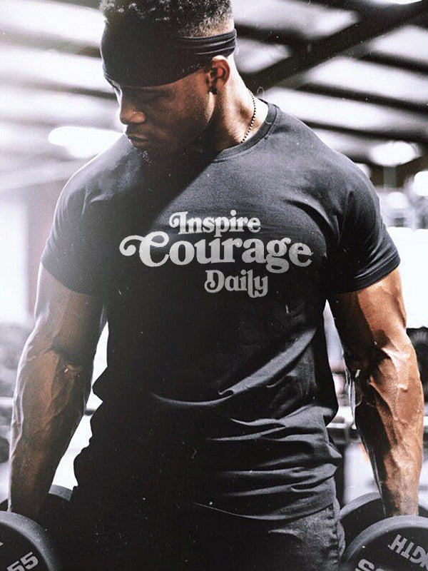 Inspire Courage Daily Printed Men's T-shirt