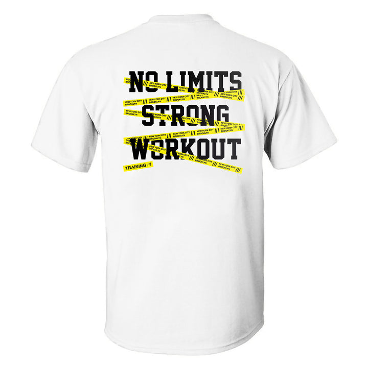 No Limits Strong Workout Printed Men's T-shirt