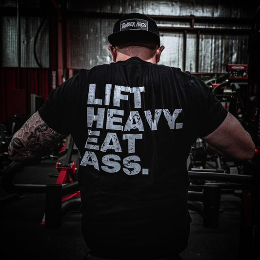 Lift Heavy. Eat Ass Printed Men's T-shirt