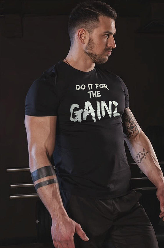 Do It For The Gainz Print Men's T-shirt