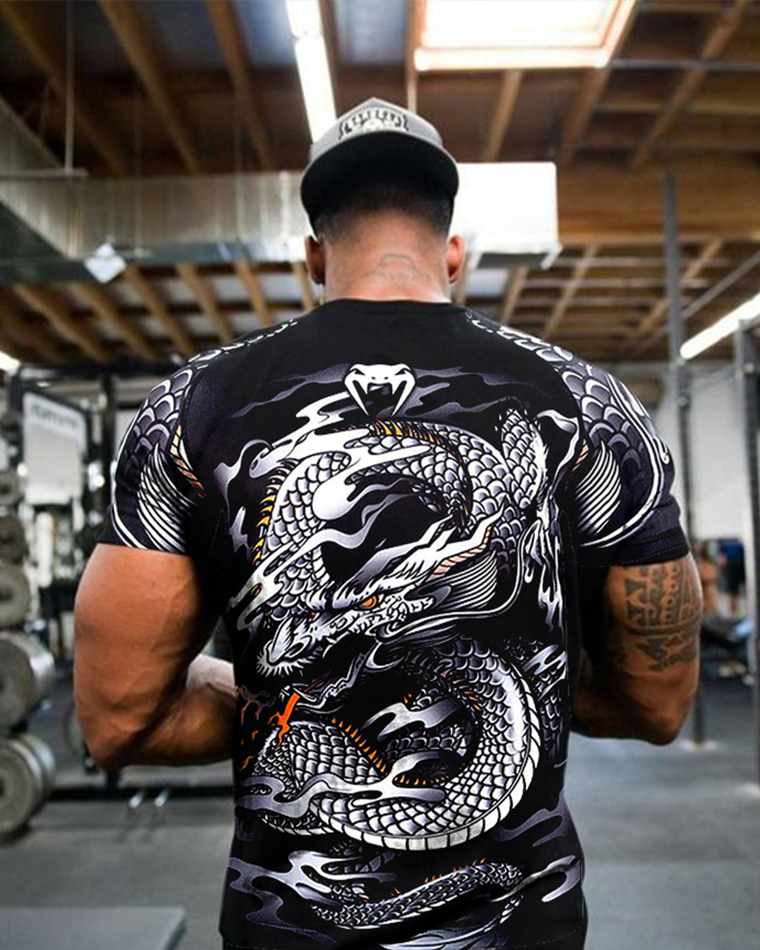 Ancient Dragon Printed Men's T-shirt