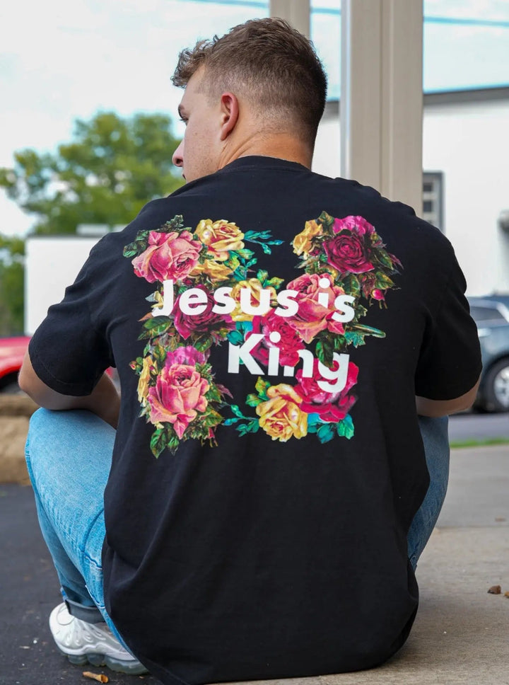 Jesus Is King Printed Men's T-shirt