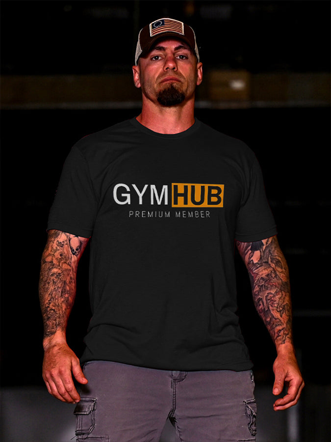 Gymhub Premium Member Printed Men's T-shirt