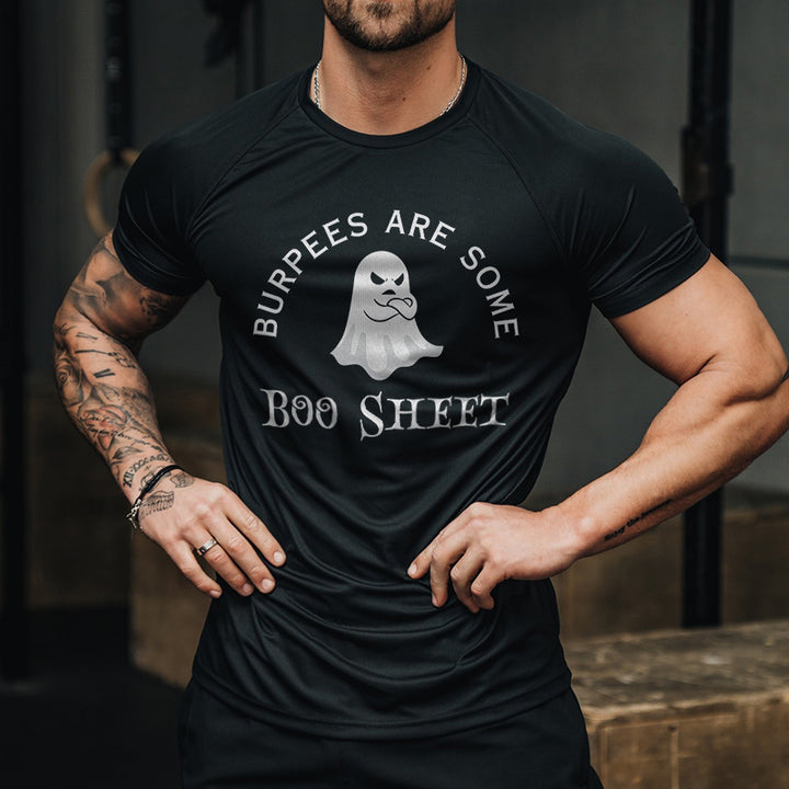 Burpees Are Some Boo Sheet Printed Men's T-shirt