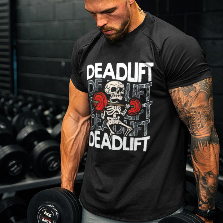 Deadlift Skull Printed Men's T-shirt