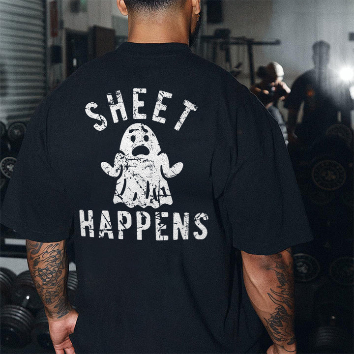 Sheet Happens Printed Men's T-shirt