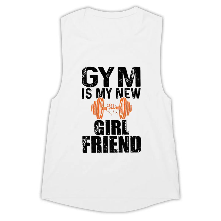 Gym Is My New Girl Friend Print Women's Vest