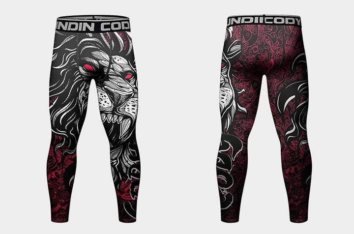 Running Personalized Printed Breathable Men's Leggings