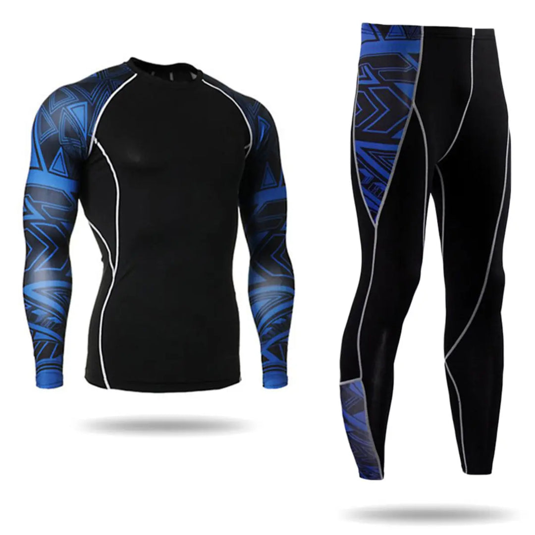 Sports Long Sleeve Men's Fitness Suit