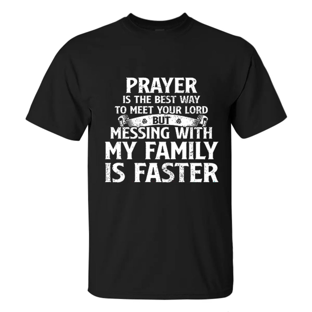 Viking Prayer Is The Best Way To Meet Your Lord Printed Men's T-shirt