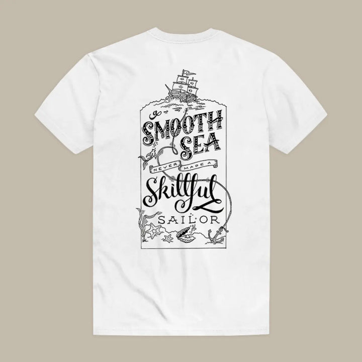 Smooth Sea Skillful Sailor Printed Men's T-shirt