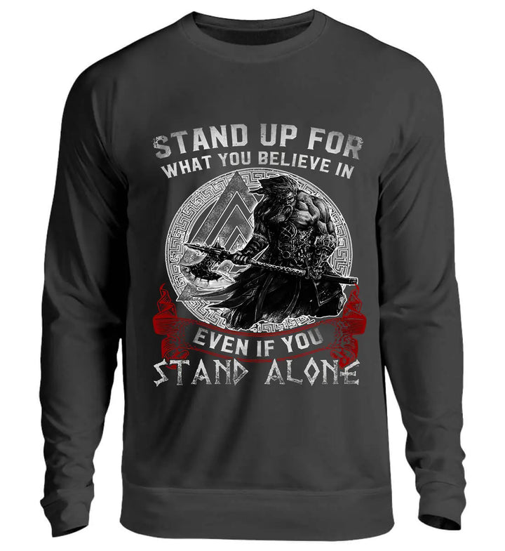 Viling Stand Up For What You Believe In Printed Long Sleeves Men's T-shirt