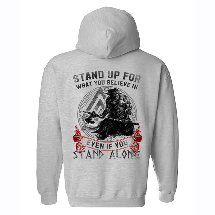 Stand Up For What You Believe In Printed Men's Hoodie