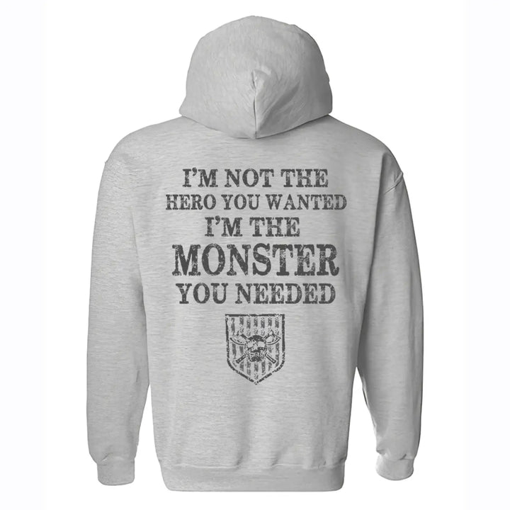 I'm Not The Hero You Wanted Printed Men's Hoodie