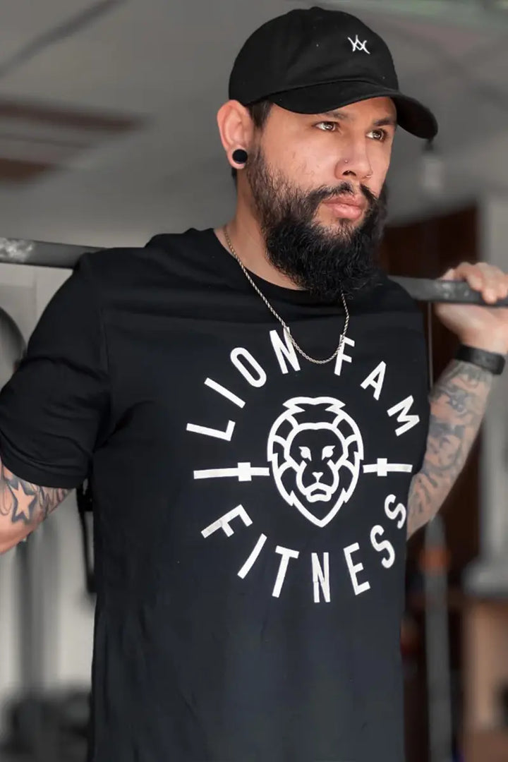 Lion fam  Fitness  Printed Casual Men's T-shirt