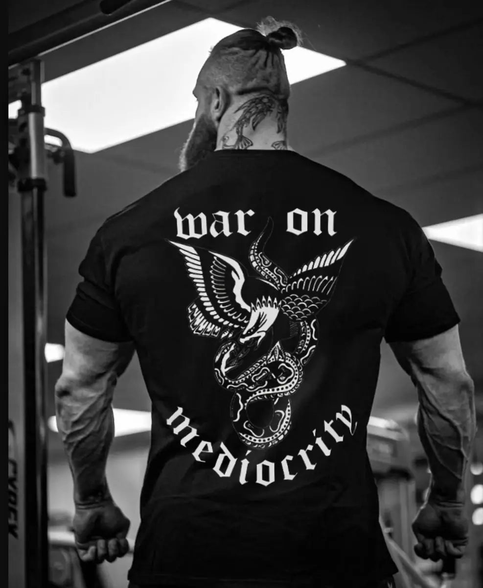 War On Mediocrity  Printed Casual Men's T-shirt