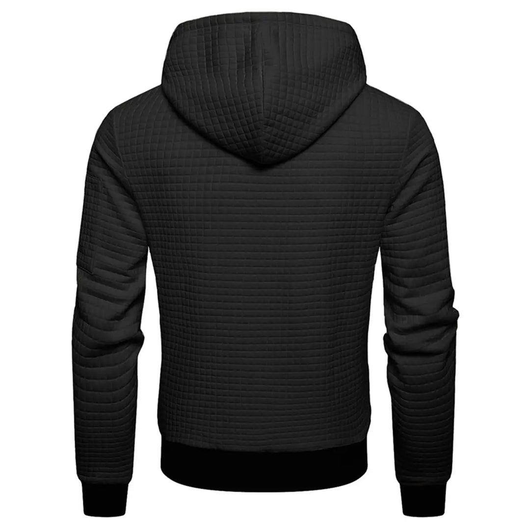 Men's Casual Ribbed Drawstring Engineered Warmth Hoodie