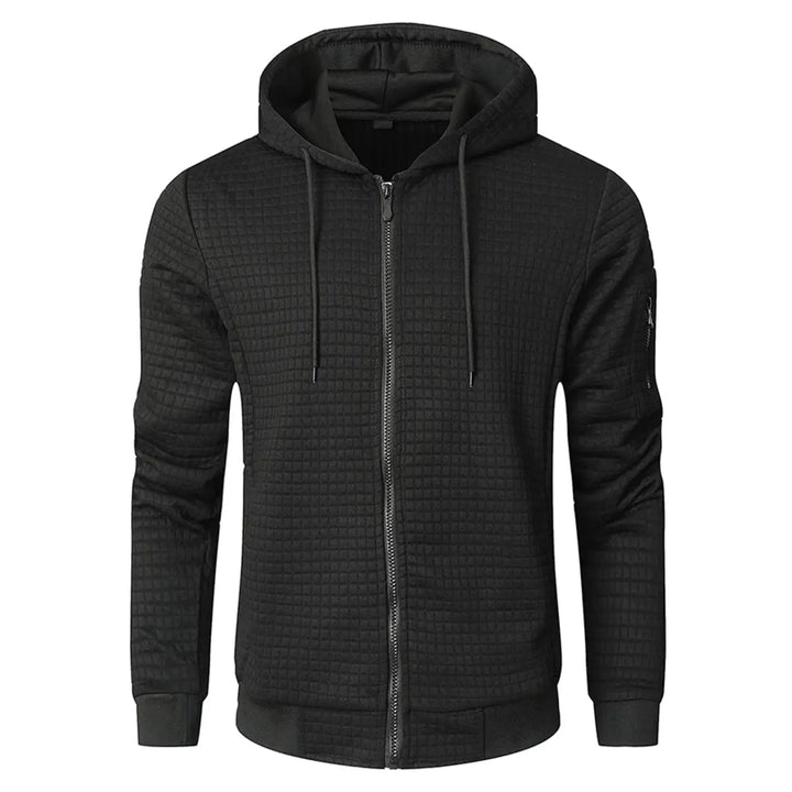 Men's Casual Ribbed Drawstring Engineered Warmth Hoodie