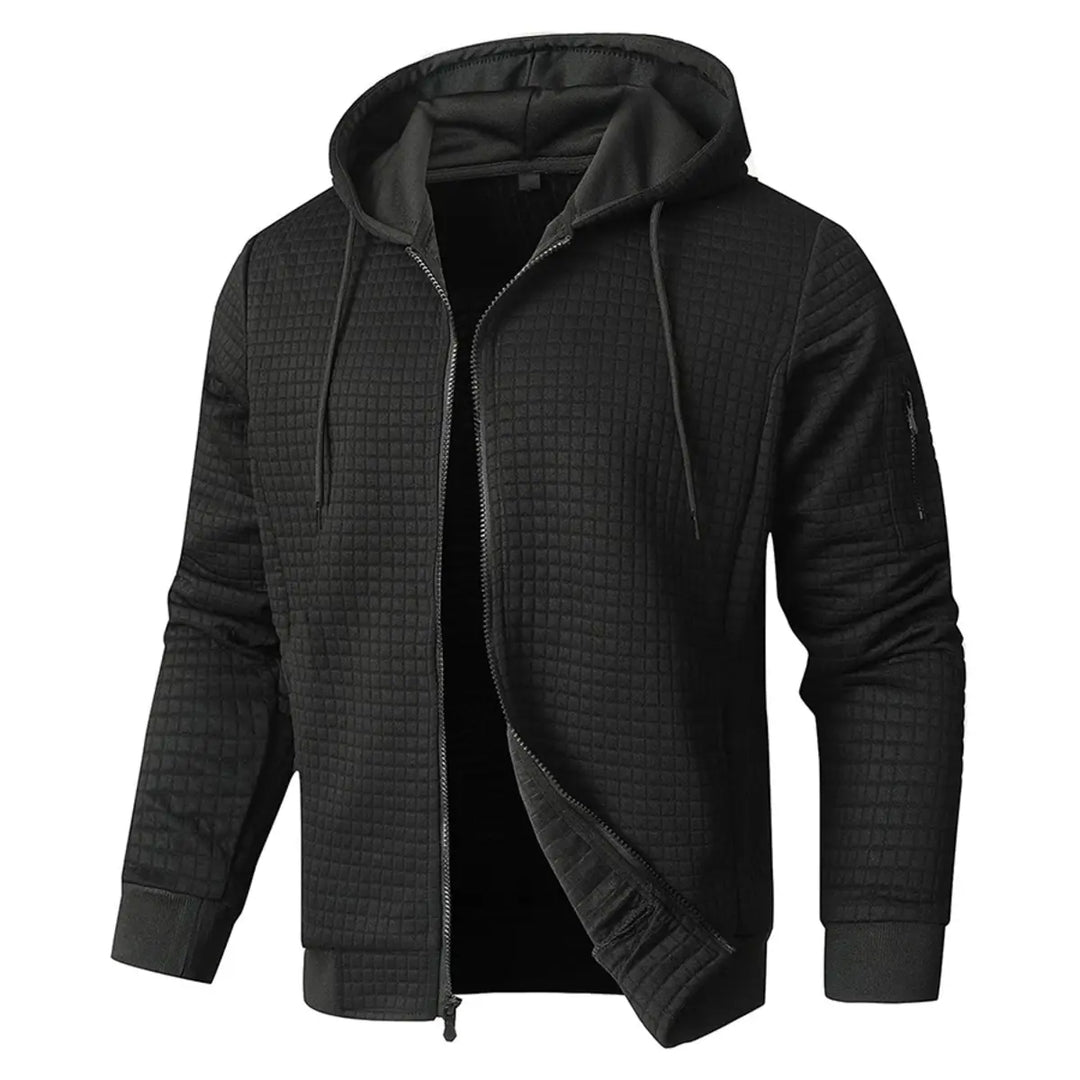 Men's Casual Ribbed Drawstring Engineered Warmth Hoodie