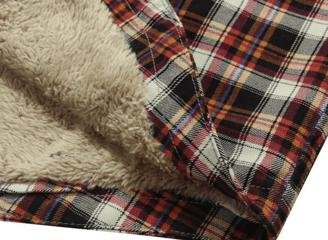 Men's Fleece Plaid Baldy Jacket