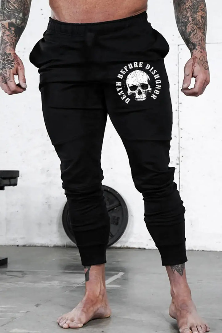 Death Before Dishonor Print Men's Sweatpants