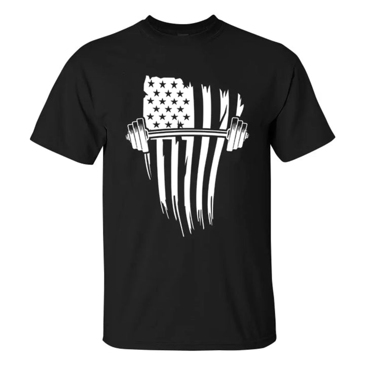 Flag With Iron Printed Men's T-shirt