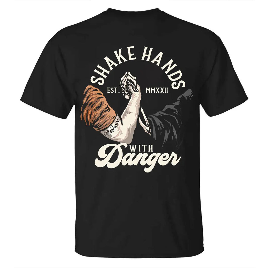 Shake Hands With Danger Printed Men's T-shirt