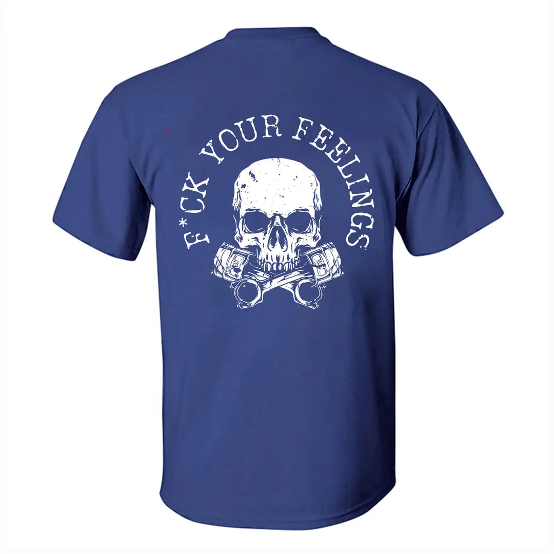 F*ck your feelings    Print Men's T-shirt Image - 3