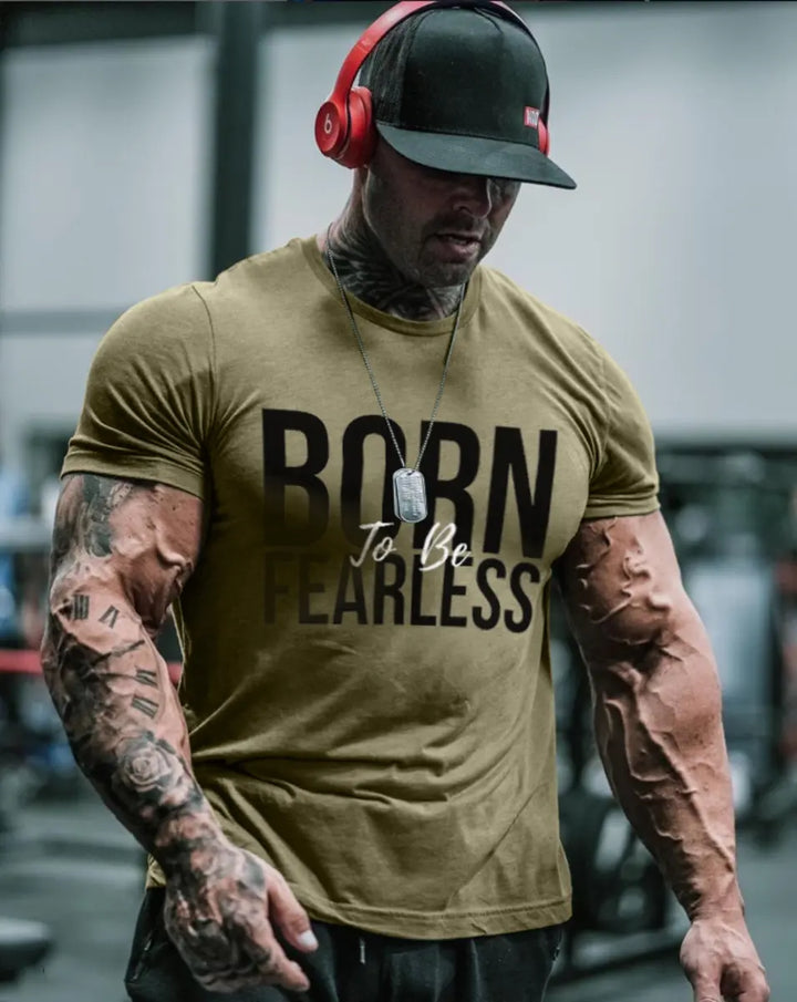 Born To Be Fearless Printed Men's T-shirt