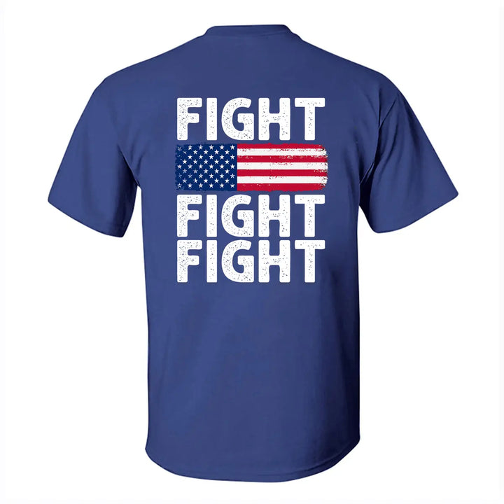 FIGHT FITGHT FIGHT Printed Men's T-shirt Image - 4