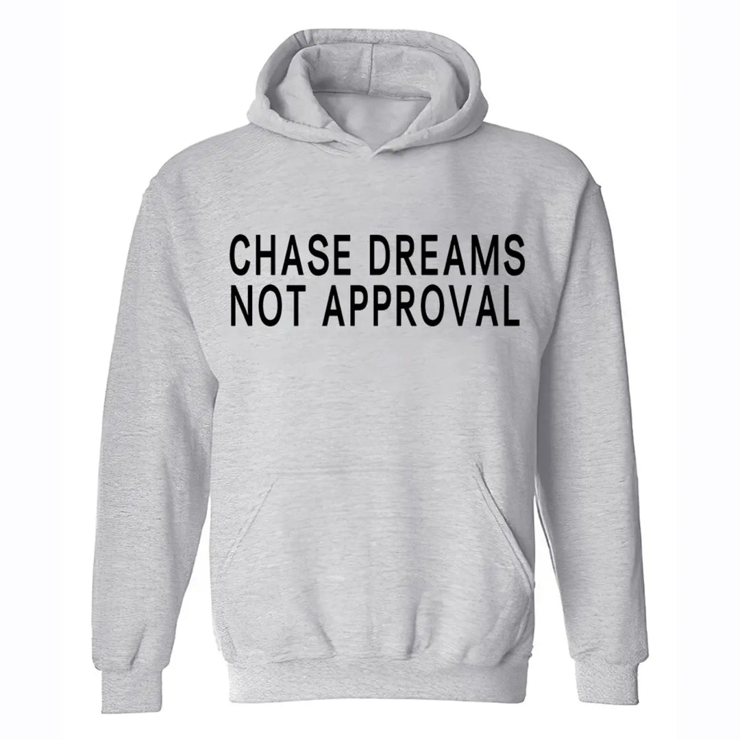 Chase Dreams Not Approval Printed Men's Hoodie Image - 3