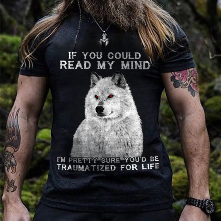 Viking If You Could Read My Mind Printed Men's T-shirt