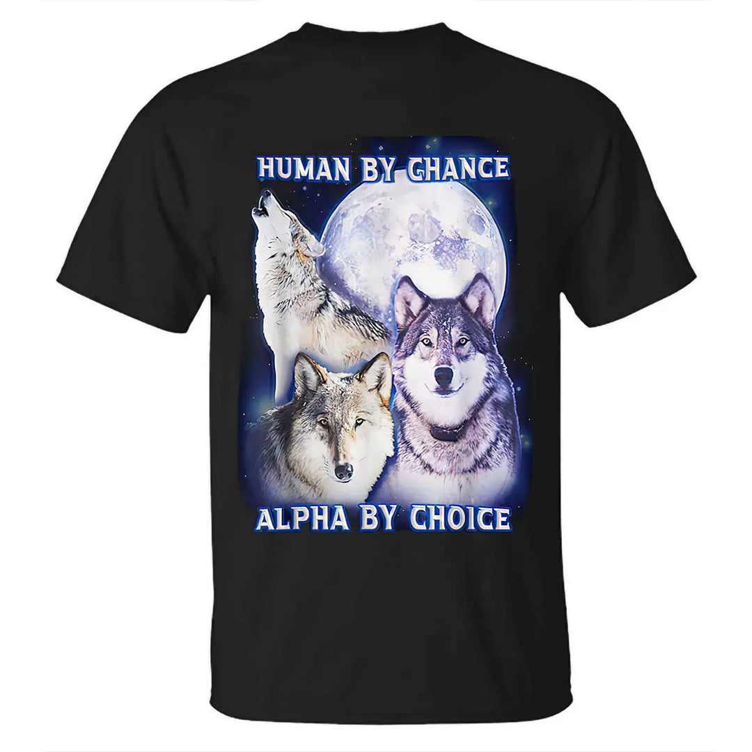 Viking Human By Chance Alpha By Choice Printed Men's T-shirt