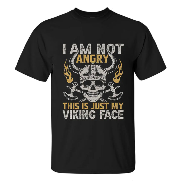 Viking I Am Not Angry Printed Men's T-shirt