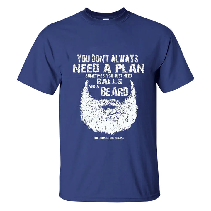 Viking You Don't Always Printed Men's T-shirt Image - 6