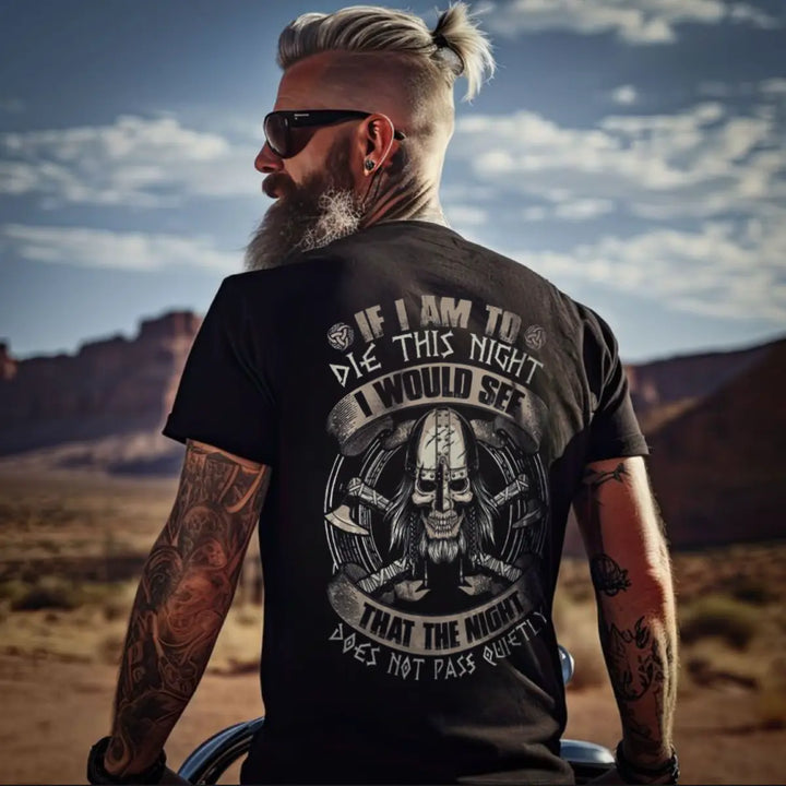 Viking I Would See That The Night Printed Men's T-shirt