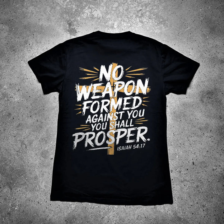 No Weapon Formed Against You Printed Men's T-shirt Image - 3