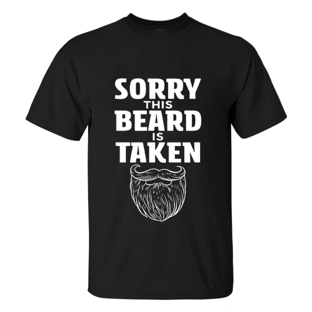 Viking Sorry This Beard Is Taken Printed Men's T-shirt