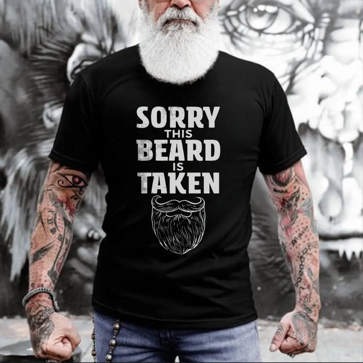 Viking Sorry This Beard Is Taken Printed Men's T-shirt