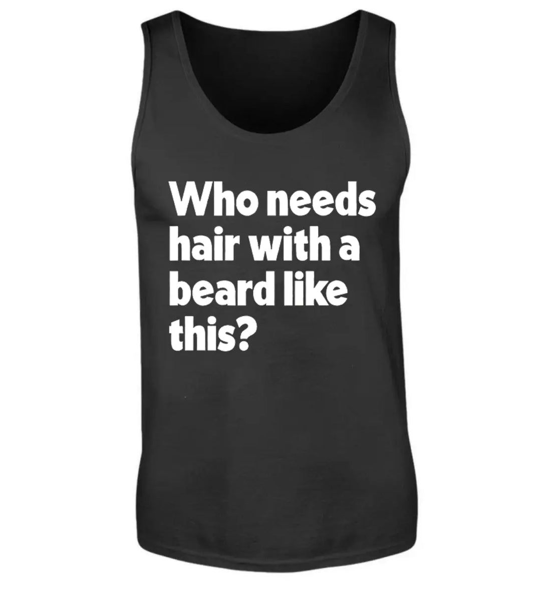 Viking Who Needs Hair With A Beard Like This? Printed Men's Vest