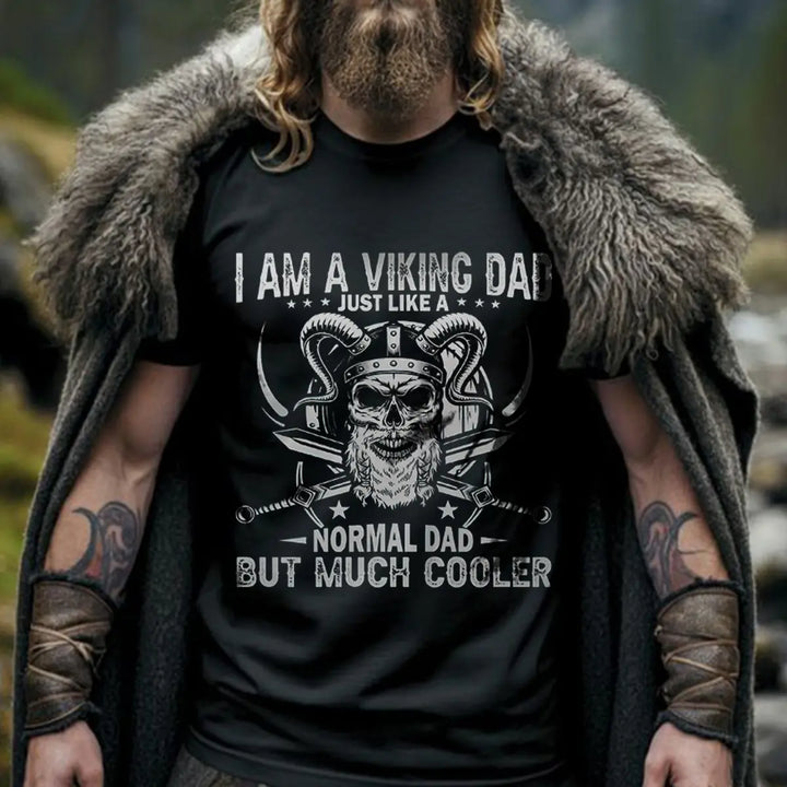 Viking I Am A Viking Dad Printed Men's T-shirt