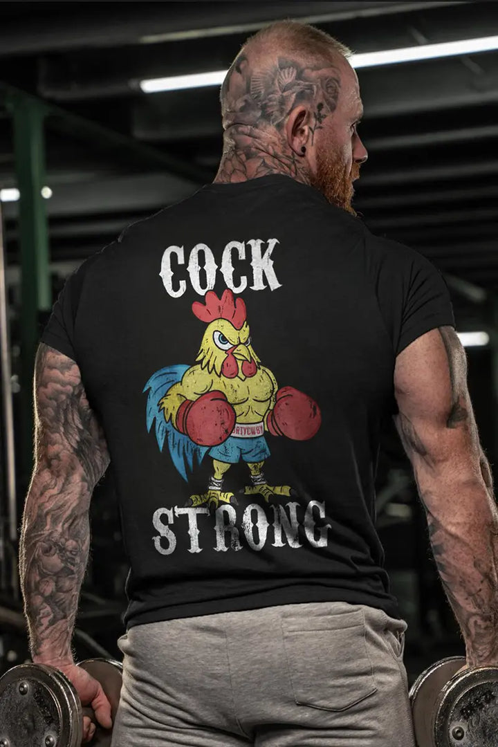 Cock Strong Printed Men's T-shirt