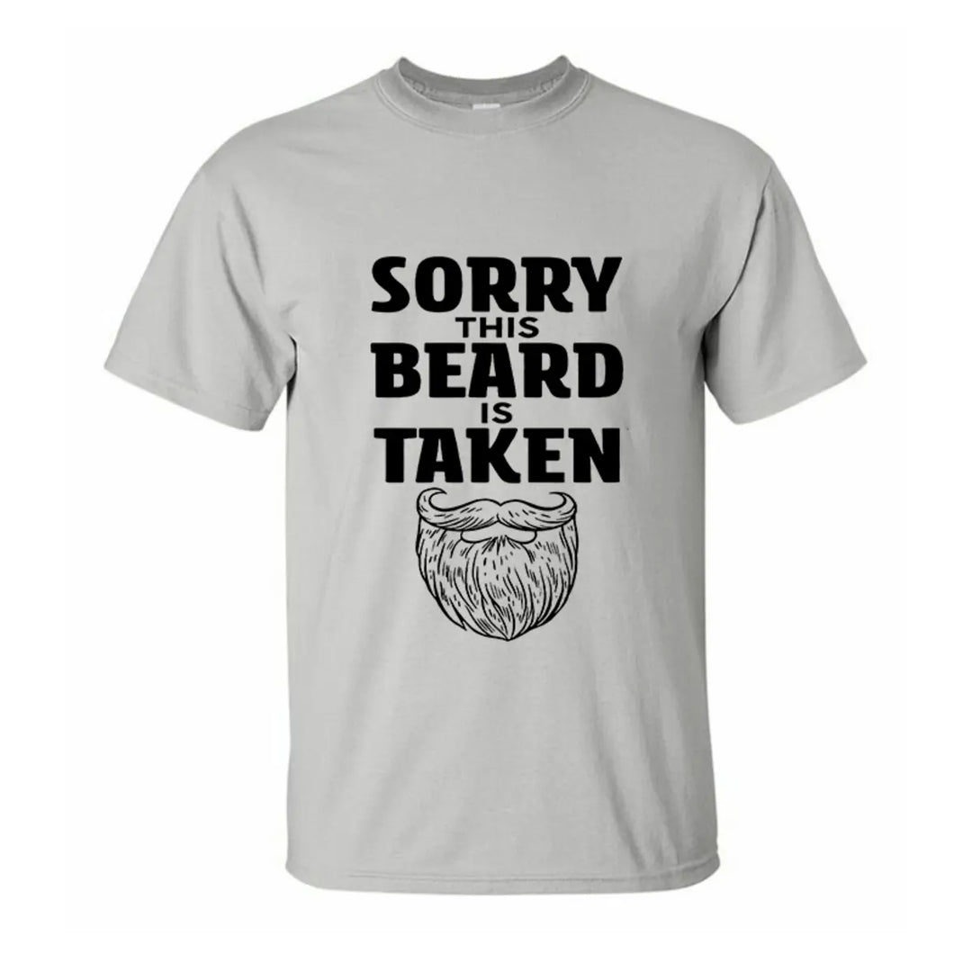 Viking Sorry This Beard Is Taken Printed Men's T-shirt Image - 4