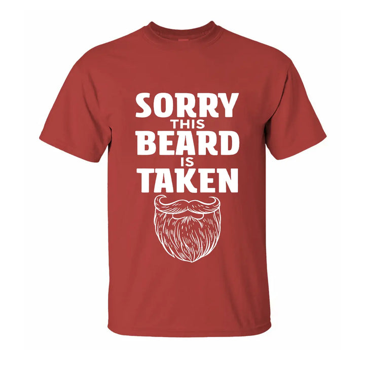 Viking Sorry This Beard Is Taken Printed Men's T-shirt Image - 6