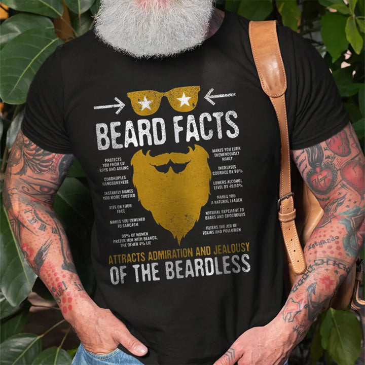 Viking Beard Facts Printed Men's T-shirt